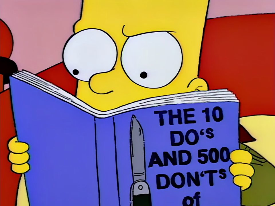 Don't do what Donny Don't Does