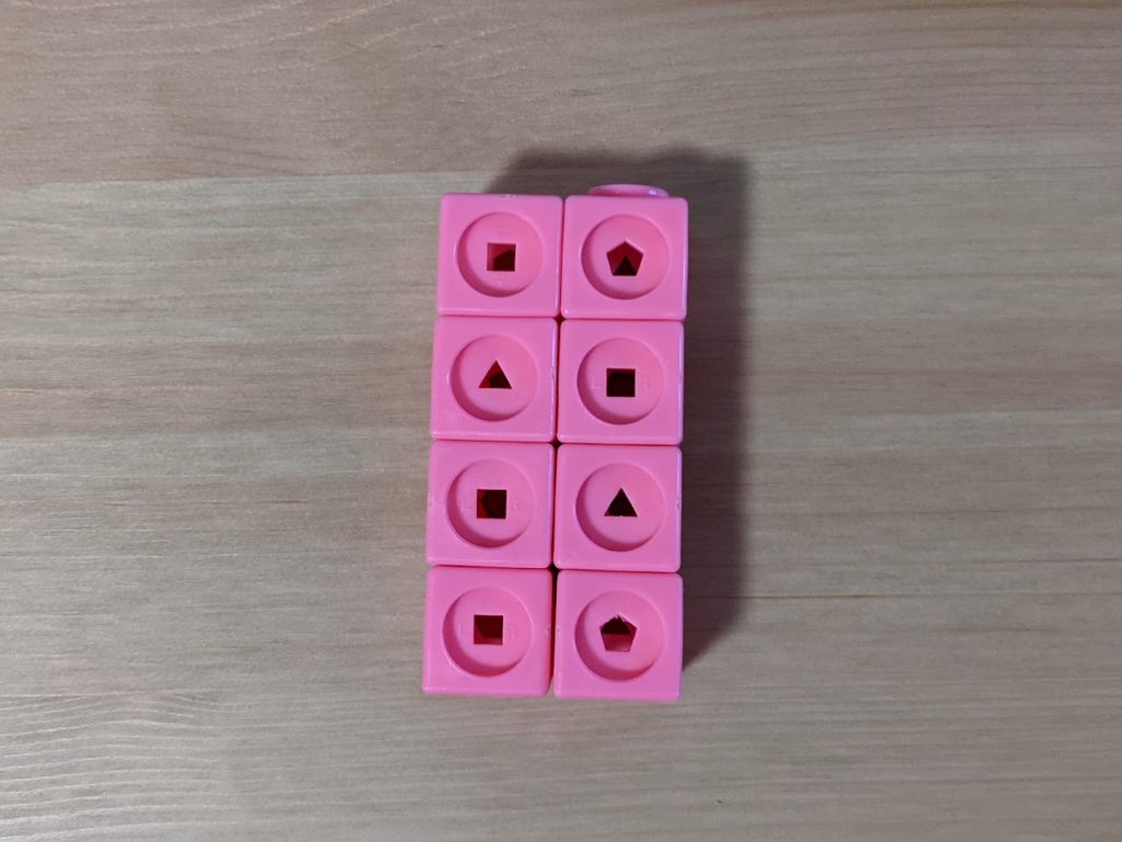 A 2 x 4 block